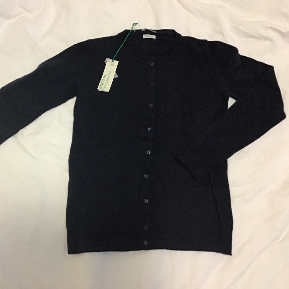 Benetton Merino Extra Fine Cardigan (NWT)